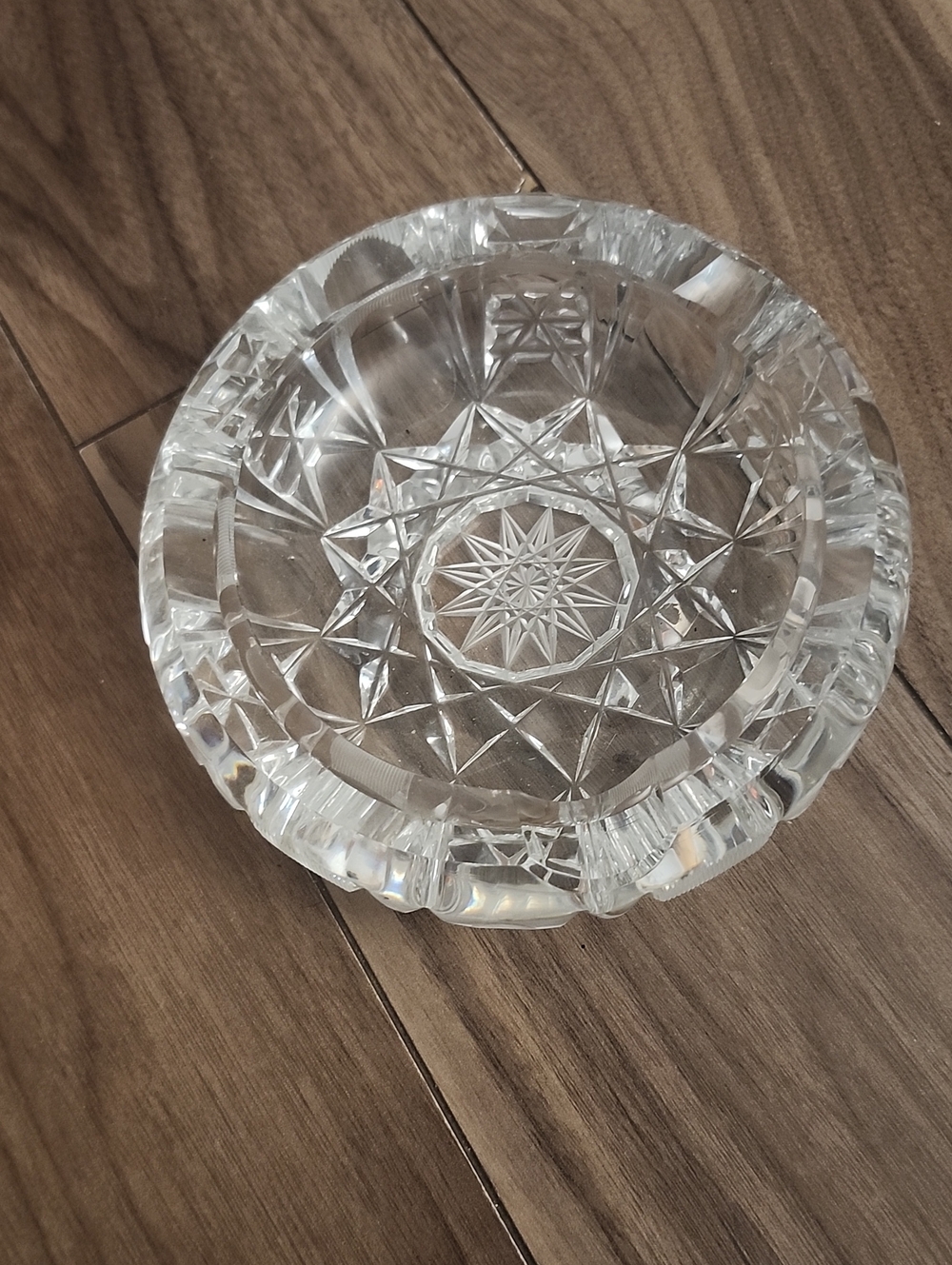 🔥 4/$20 Crystal Clear Cut Style Ashtray, Decor Bowl